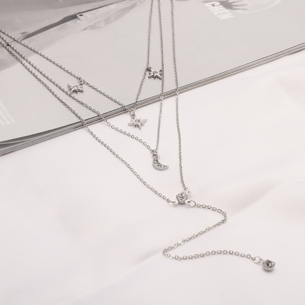 💕 Last one Moon N Star Long Necklaces - Picture 8 of 14